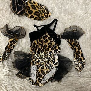 Child cat dance costume